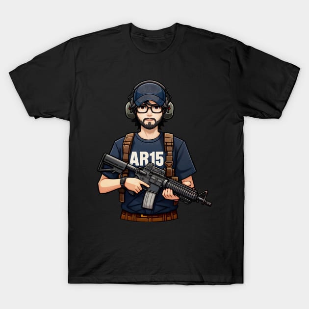 Tactical Man T-Shirt by Rawlifegraphic